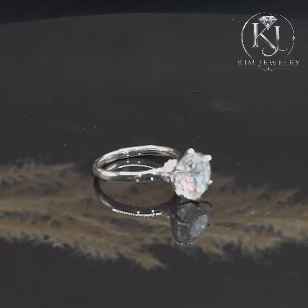 Round Moissanite Solitaire Ring 1CT | 2CT | 3CT